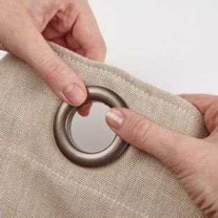 how to put a metal ring in fabric|How to Insert an Eyelet in Fabric .